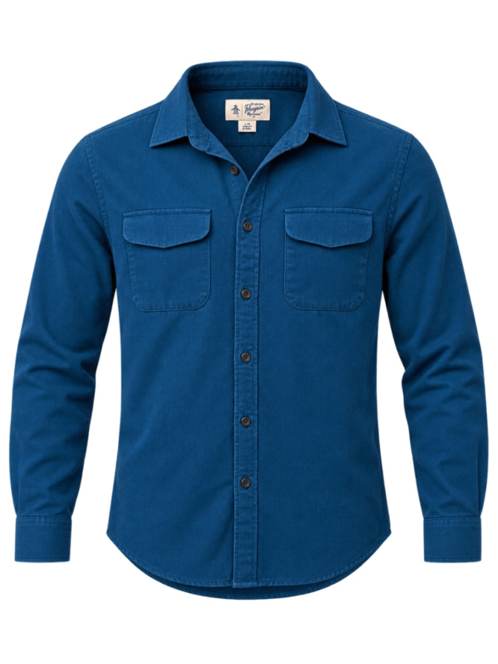 Men's Original Penguin Casual Button Down Shirt Size L Blue
320